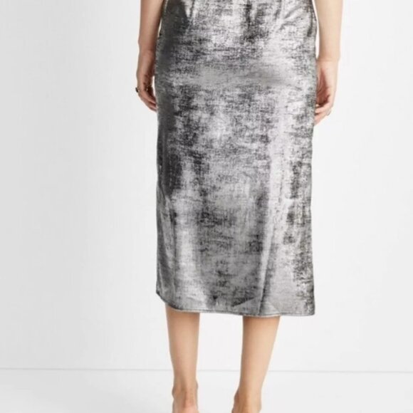 NEW Future Collective™ Dark Gray Women's Side Cut Out Midi Skirt - Picture 3 of 8